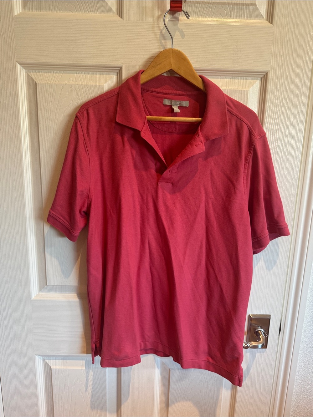 Nordstrom Men's Raspberry Polo - Short Sleeve